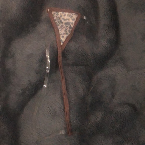 Small Micro G-String Bikini Leopard Print Clear Straps - Picture 4 of 4